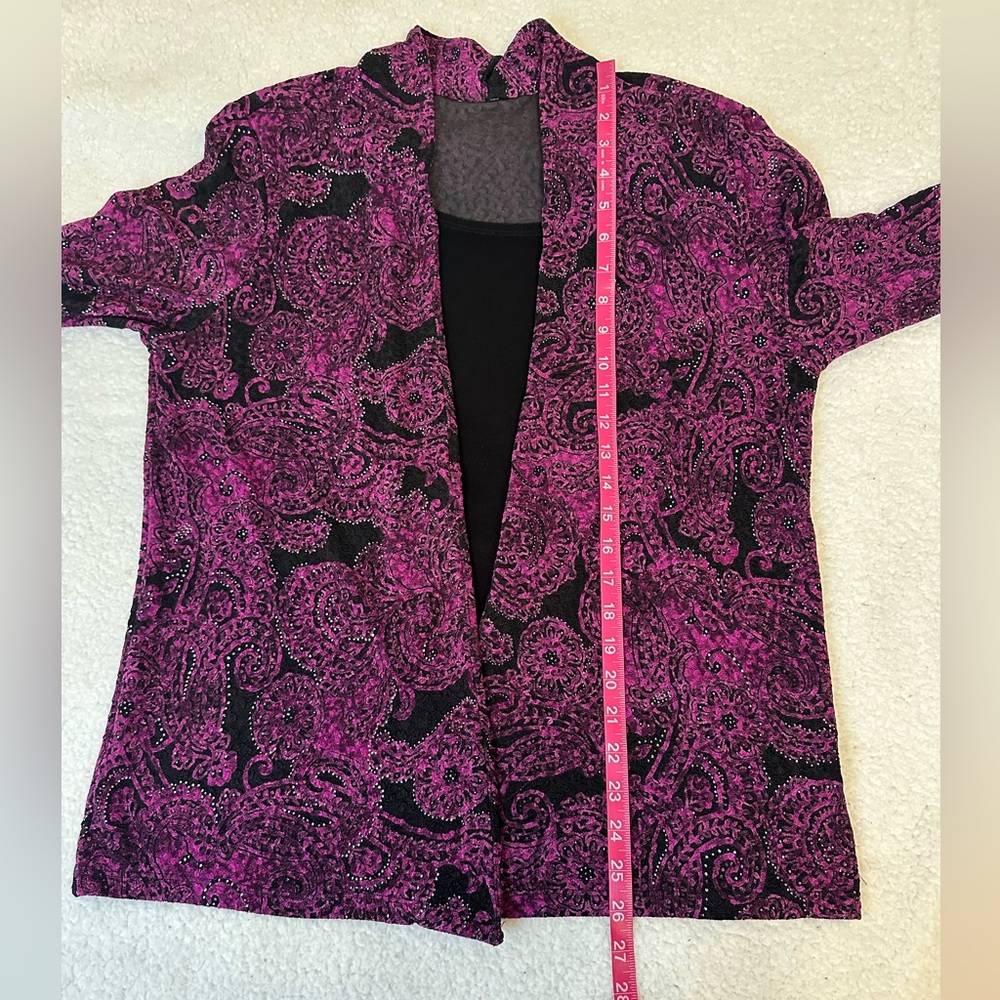 Women’s purple and black blouse - Picture 5 of 8